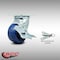 Service Caster 4 Inch SS Solid Poly Caster with Roller Bearing and Brake/Swivel Lock SCC SCC-SS30S420-SPUR-TLB-BSL - alternate 4
